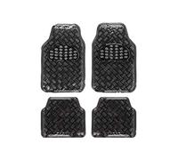 Juego alfombrillas coche carbono negro tunning símil