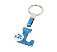 Bc Corona BCCorona LLA02012 Llavero Metálico I LOVE Letra L Color Azul