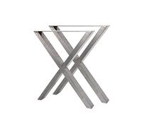 Bc-elec HMLT-3 - Juego de 2 Patas de Mesa (Metal y Acero, 60 x 72 cm)