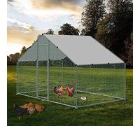 Bc-elec - RA-322 - Gallinero de 3 x 2 x 2 m, rejilla de alambre para pollos, aves de corral, estructura de acero galvanizado de 25 x 0,65 mm