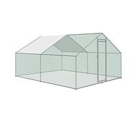 Bc-elec - RA-342 - Gallinero de 3 x 4 x 2 m, rejilla de alambre para pollos, aves de corral, estructura de acero galvanizado, 25 x 0,65 mm