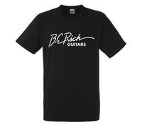BC Rich Guitars Logo T-Shirt Men Shirt Rock Band tee Music(Medium)