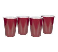 BC Taza melamina 2 t. rojo 4 piezas
