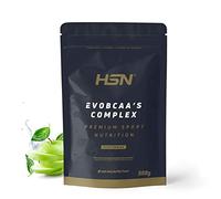 BCAA 2:1:1 en Polvo Evobcaa’s Complex de HSN | Sabor Manzana 500 g = 32 Tomas por Envase De Aminoácidos Ramificados con L-Citrulina + L-Glutamina Kyowa | No-GMO, Vegano, Sin Gluten