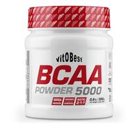 BCAA 5000 Powder - Aminoácidos Ramificados en Polvo y Cápsulas BCAA - Fuerte Recuperador Muscular - Suplementos Deportivos - Vitobest (Neutro, 300 Tablets) (Neutro, 300g)