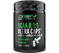 BCAA Ultra Caps 320 cápsulas - 1100 mg por Cápsula - Extra Alta Dosis y Puro - Relación 8:1:1 - L-Leucina, L-Isoleucina, L-Valina - Aminoácidos Esenciales