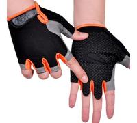 BCBF 1 Par Guantes Bici Niños,Guantes De Ciclismo De Medio Dedo,Guantes MTB,Guantes Sin Dedos,Bicicleta Moto Escalada Montaña Running Guantes Deportivos,Guantes De Esquí （5-12Years）