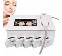 BCBKD Máquina 3D Hifu para Apretar La Piel,Dispositivo Portátil Antienvejecimiento para Uso En El Salón De Belleza, Aprieta Líneas Finas, Elimina Arrugas Y Adelgazar El Cuerpo,5Heads