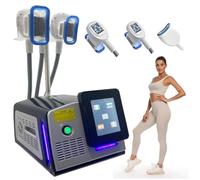BCBKD Máquina De Adelgazamiento Corporal por Criolipólisis, Congelación De Grasa, Lipólisis con 3 Asas, Masajeador para Eliminar Celulitis, Congelación De Grasa Criogénica para Modelar El Cuerpo