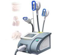 BCBKD Máquina De Criolipólisis De Congelación De Grasa, Lipólisis De Grasa De Criolipólisis De 360 ° Instrumento De Adelgazamiento De Grasa De Explosión Congelada con 3 Asas