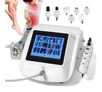 BCBKD Máquina De Terapia De Ondas De Choque, Masajeador Extracorpóreo De Ondas De Choque para Aliviar El Dolor, con 7 Cabezales De Masaje, para El Tratamiento De Tendinitis Y Fascitis Plantar