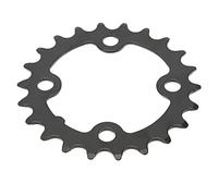 BCD Banjecito de cicatrices de bicicleta 22T Bicaminería 8 9 Caminche de vía de 10 Velocidad Caminata de reemplazo de acero de carbono 64 mm BCD Campo de acero de carbono Negro