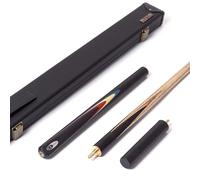 BCE Protégé Christophe Lambert - Taco de billar articulado de 3/4 con extensión de 15 cm y funda rígida, eje de fresno norteamericano, extremo ebonizado