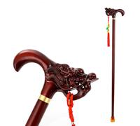 Bceer Bastón De Madera De Lujo con Mango De Dragón Y Fénix Bastones Retro Desmontables Hombre Bastones Mujer Empuñadura Ergonómica(Size:161-165cm,Color:dragón)