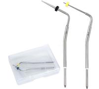 Bceer Gutta Percha Dental Cortador De Encía Dental Cortador Endo Gutta Cortador Rompedor Disuelto Endo Gutta Dental con 2 Puntas(Color:Dos Agujas)