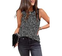 Bcenoilua Canotta Estiva da Donna Leopardata Sexy Canotta Estiva Senza Maniche Slim Fit Basic Girocollo Elasticizzata Morbido Casuale Elegante Traspirante Crop Tank Tops HXL