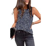 Bcenoilua Canotta Estiva da Donna Leopardata Sexy Canotta Estiva Senza Maniche Slim Fit Basic Girocollo Elasticizzata Morbido Casuale Elegante Traspirante Crop Tank Tops LXL
