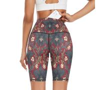 BCFHRGT Belize Black Orchid William Morris - Pantalones de yoga de cintura alta para mujer, pantalones deportivos de compresión para mujer, Belize Black Orchid William Morris Pattern, Small