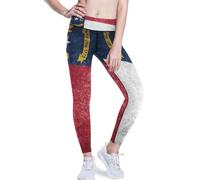 BCFHRGT Leggings de yoga con la bandera del estado de Carolina del Norte para mujer, leggings de yoga estampados para fitness, North Carolina State Flag Nc, X-Large