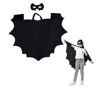 BCHKO 1 Pieza de Disfraz de murciélago con Capa y 1 máscara de murciélago, Disfraz de Carnaval para Mujer, Set de alas de murciélago para Adultos, Disfraz de Vampiro para Fiesta de Halloween