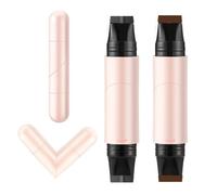 BCHKO Sello Delineador de Ojos 2 Piezas, Doble Punta Alado, Líquido Negro Impermeable y Anti-Manchas para Ojos de Gato Perfectos, Larga Duración