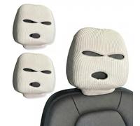 BCHMN 2 Piezas Fundas De Asiento De Coche para Reposacabezas De Coche, Accesorios Divertidos para Reposacabezas, Funda Universal para Reposacabezas Transpirable, Lavables y a Prueba de Polvo