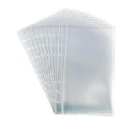 BCIOUS 10 hojas transparentes perforadas para archivos, carpetas protectoras de archivos, fundas perforadas, fotos para archivadores, álbumes, almacenamiento interior de páginas