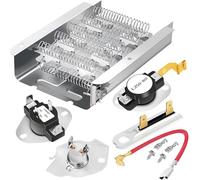 BCIOUS Conjunto de componentes de calefacción para secadora 279838 - Juego de reparación de electrodomésticos para varios juegos de placas de secado