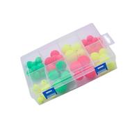 BCIOUS Flotador de pesca indicadores de huelga de forma redonda, paquete de 60 unidades de bobinas grandes y coloridas para indicadores de pesca en el río del lago