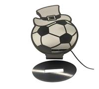 BCIOUS Lámpara LED de escritorio con efecto de espejo en capas para sombrero, festival de fútbol, atmósferas, luz LED de túnel