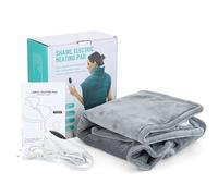 BCIOUS Suave almohadilla térmica, práctica almohadilla térmica, regulación de temperatura de 10 velocidades, bufanda calentada, manta térmica para invierno, bufanda cálida con regulación de temperatura de 10 velocidades, manta eléctrica