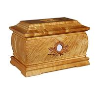 BCJMKDX Almohada de Apoyo， Ashes Urns for Human Ashes, Gold Wire Nanmu Cremation Urns for Ashes Forever Memory Box Memorial