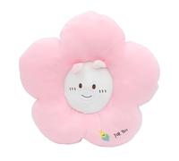 BCJMKDX Almohada de Apoyo， Cartoon Cute Flower|Soft Cozy Petal-Shaped Chair Pad For Sitting|Comfy Back Cushion For Office Chair(C-pink-50x50x9cm(19.6x19.6x3.5in))