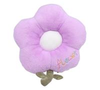 BCJMKDX Almohada de Apoyo， Cartoon Cute Flower|Soft Cozy Petal-Shaped Chair Pad For Sitting|Comfy Back Cushion For Office Chair(B-purple-45x45x9cm(17.7x17.7x3.5in))