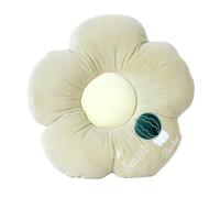 BCJMKDX Almohada de Apoyo， Cartoon Cute Flower|Soft Cozy Petal-Shaped Chair Pad For Sitting|Comfy Back Cushion For Office Chair(D-Light Green-47x47x9cm(18.5x18.5x3.5in))