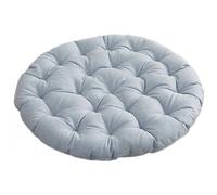 BCJMKDX Almohada de Apoyo， Large Round Linen|Pearl Cotton Filling Soft Comfortable Sitting Cushion|All-Season Relaxation Meditation(Light Blue,55cm(21.6in))
