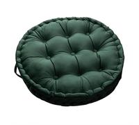 BCJMKDX Almohada de Apoyo， Round Back Cushion with Handle|PP Cotton Filling|For Meditation Living Room Balcony Office(Dark Green)