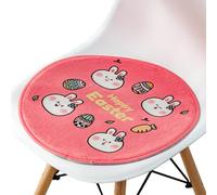 BCJMKDX Almohada de Apoyo， Round Creative Cartoon Pattern|All-Season Soft Cozy Chair Pad|Bohemia Stylish with Non-Slip Bottom(S,53x53cm)