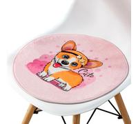 BCJMKDX Almohada de Apoyo， Round Creative Cartoon Pattern|All-Season Soft Cozy Chair Pad|Bohemia Stylish with Non-Slip Bottom(M,53x53cm)