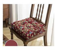 BCJMKDX Almohada de Apoyo， Square Dining Chair Pads|Cozy Soft Long-Lastings|Stylish Upholstered Sofa Backrest Pillow(Red)