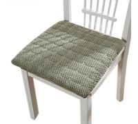 BCJMKDX Almohada de Apoyo， Square with Tie Design|All-Season Corduroy Cushion|Sponges Filling Seat Pads with Machine Washable Cover(Green,45x45cm)