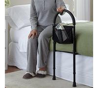 BCJMKDX Barandillas de Cama, Barandillas de Cama con Patas de Mano Ajustables en Altura con Soporte de Suelo y Bolsa for niños y Ancianos, barandillas de Cama universales(A)