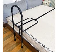 BCJMKDX Barandillas de Cama, con pasamanos de Seguridad Ajustable de 10 Alturas con Bolsillo de Almacenamiento Fácil de Entrar o Salir de la Cama Ayuda de Movilidad...