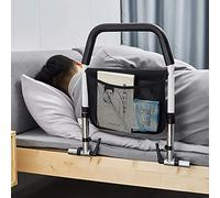 BCJMKDX Barandillas de Cama, Pasamanos de Noche con Altura Ajustable, Marco de Acero Duradero, Deflector de protección contra caídas con barandilla de Almacenamiento