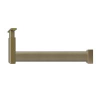 BCJMKDX Barras de Armario. Barra de Armario de Metal de Altura Ajustable for Colgar Ropa, Organizador de Ropa de Madera for lavandería, Tienda y Autocaravana.(Champagne,70cm(27 1/2 in))