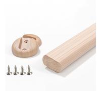 BCJMKDX Barras de Armario. Barra organizadora for Colgar Ropa con Soportes y Tornillos, 16, 24, 36 y 48 Pulgadas(Wood,80cm(31 1/2") Length)