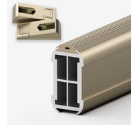 BCJMKDX Barras de Armario. Barras Resistentes for Armario con Soportes, ahorradoras de Espacio for Colgar Ropa.(Bronze,70cm(27 1/2"))