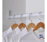 BCJMKDX Barras de Armario. Organizador de Ropa for Barra de Armario Que Ahorra Espacio, Barra de Almacenamiento de Ropa de aleación de Aluminio con Soportes incluidos(125cm(49 1/4"))