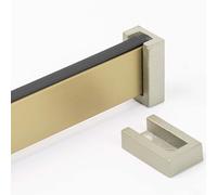BCJMKDX Barras de Armario. Perchero Ancho con Kit de Soportes, Barra organizadora de Ropa Antideslizante, fácil de Cortar(Gold,120cm(47 1/4") Length)