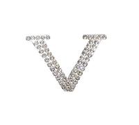 BCJMKDX Broches, Broche Personalizado, alfileres de Marca de Moda for Mujer, Nivel I, Cristal de circón ostentoso, Diamantes de imitación, Letras, broches de Canal de diseñador de Amor, Pin